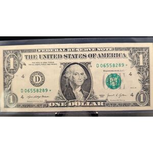 2021 $1 Star Note – Cleveland Federal Reserve – Replacement Collector Bill